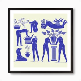 Greek Dreams Square Art Print