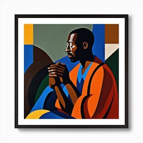 Man Praying Art Print