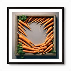 Carrots In A Frame 15 Art Print