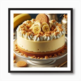 Banana Cookie Cake Art Print