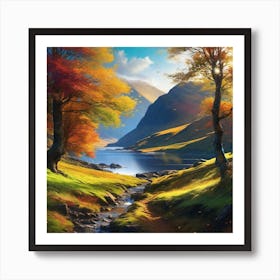 Autumn In Scotland Art Print