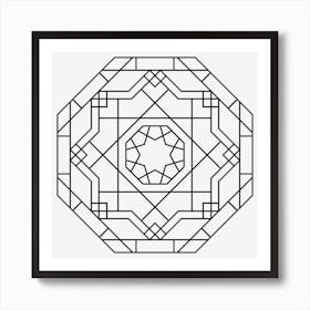 Geometric Mandala 03 Art Print