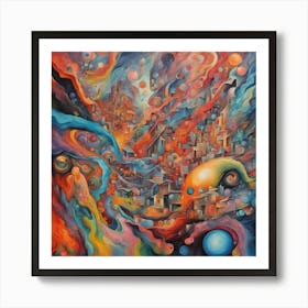 Abstract Of A City Art Print