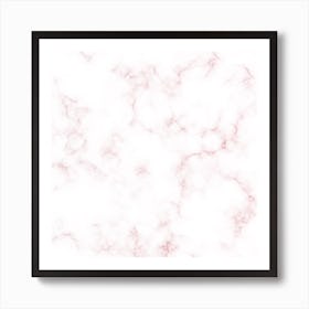 Glassy Pink Marble Art Print