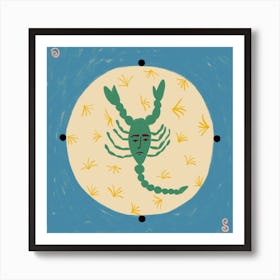 Scorpio Square Art Print