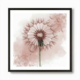 A Captivating Illustration Of A Dandelion Its Deli Hormq7ddthk2xlxauf1f A Zhqbkbd0rpwiexjjwpeeia Art Print