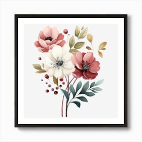 Bouquet Of Flowers 1 Art Print