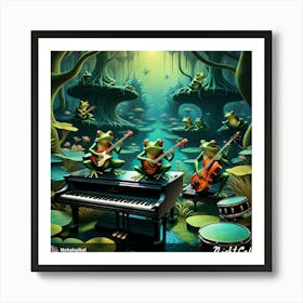 Frogs In The Forest Art Print