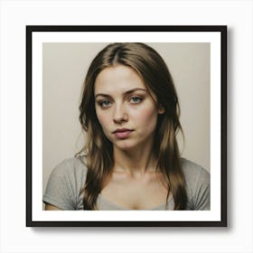 Portrait Of A Young Woman Art Print