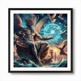 Ancient Greek God Tartarus 1 Art Print