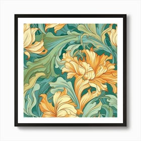 Floral Pattern 1 Art Print