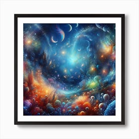 Psychedelic Ocean Art Print