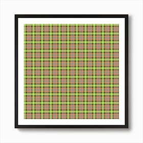 Plaid Fabric 102 Art Print