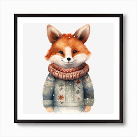 Winter Fox Art Print