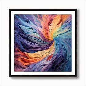 Rainbow Swirl Art Print