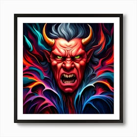 Devil Face 2 Art Print