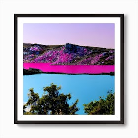 Pink Lake 1 Art Print