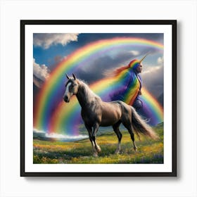 Rainbow Unicorn 1 Art Print