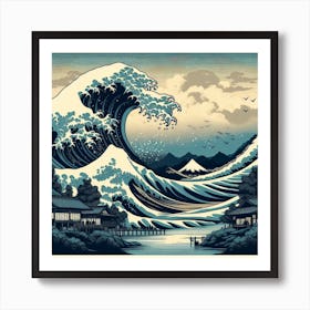Inspired by: Hokusai's The Great Wave and Japanese Woodblock Prints 1 Art Print