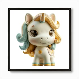 Unicorn Figurine 26 Art Print