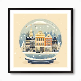 Amsterdam Netherlands 1 Snowglobe Art Print