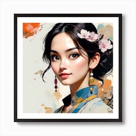 Chinese Girl 4 Art Print