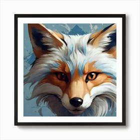 Fox Head 1 Art Print