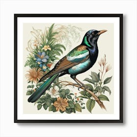 Tui Bird Art Print