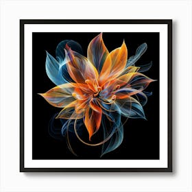 Abstract Flower 23 Art Print