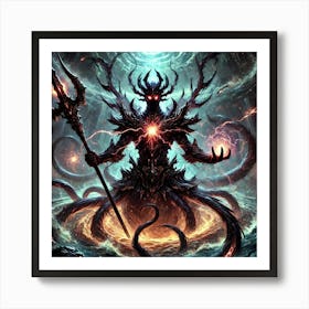 Lord Abyssion Dark Abyssal Energy Art Print