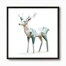 Geometric Deer Art Print