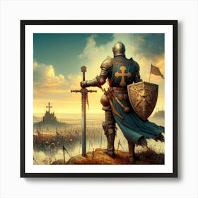 Knight In Shining Armor Art Print