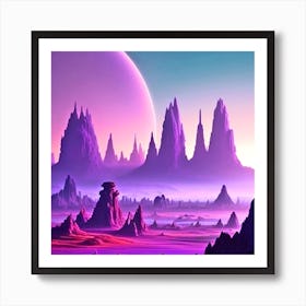 Alien Landscape 1 Art Print