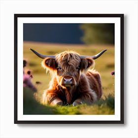 Highland Cow Art Print