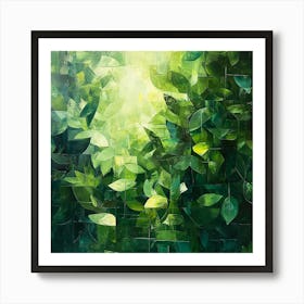 Green Leaves Art Print