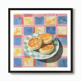 Pastel Tile English Tea Cake 3 Art Print