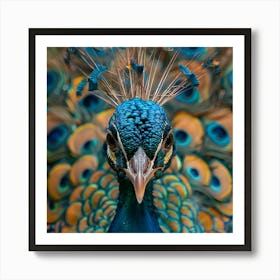 Peacock Portrait 2 Art Print