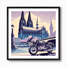 Cologne, Germany, Vintage  Art Print