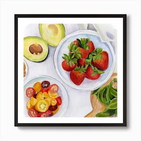 Strawberriesandtomatoes Art Print