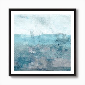 Moody Seascape 2 Square Art Print