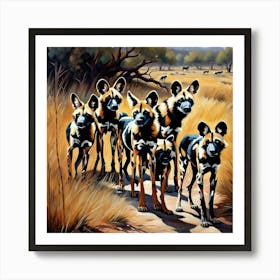 Family Outing.AI 1 Art Print