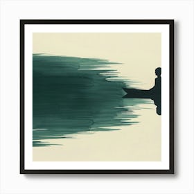 Man In A Canoe 1 Art Print