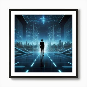 Futuristic Cityscape 10 Art Print