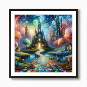 Fairytale City Art Print