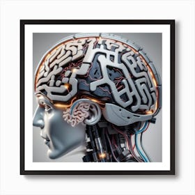 Brain Of A Robot 3 Art Print