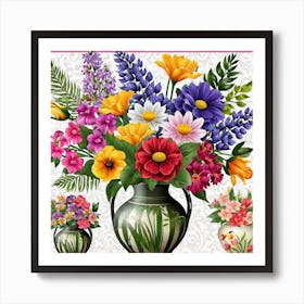 Flowers In A Vase Art Print