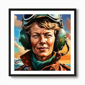 Special 8 M Amelia Earhart Art Print