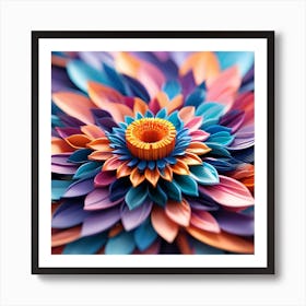 Paper Flower Art Print