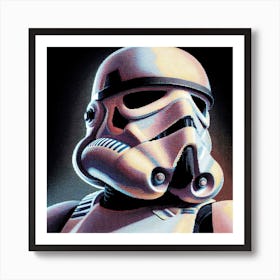 Stormtrooper Star Wars Dot Art Print Art Print