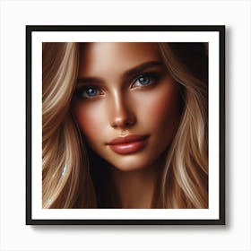 Most Beautiful woman from Russia, DALL-E 8 Art Print